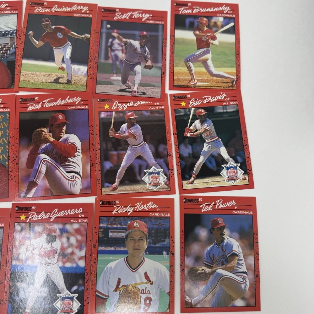 1990 Donruss Baseball Trading Card Lot Of 32 Cards Assorted Players - Picture 2 of 13